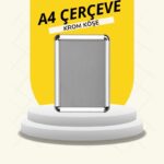 a4 çerçeve krom rondo köşe