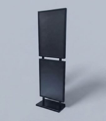 50X70 ÇİFT KATLI POSTER PANO SİYAH